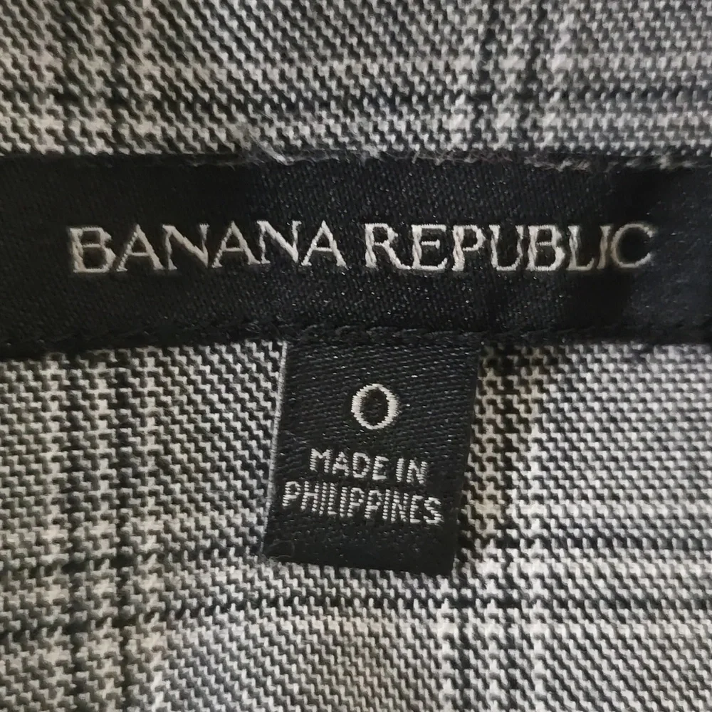 Banana Republic Gray Plaid Midi Dress Like New Cond. - Picture 2 of 8